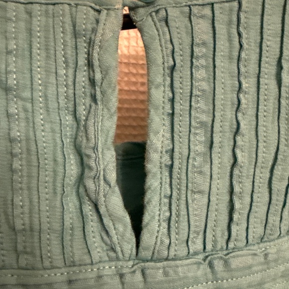 Prana turquoise blouse women’s size large - Picture 4 of 5